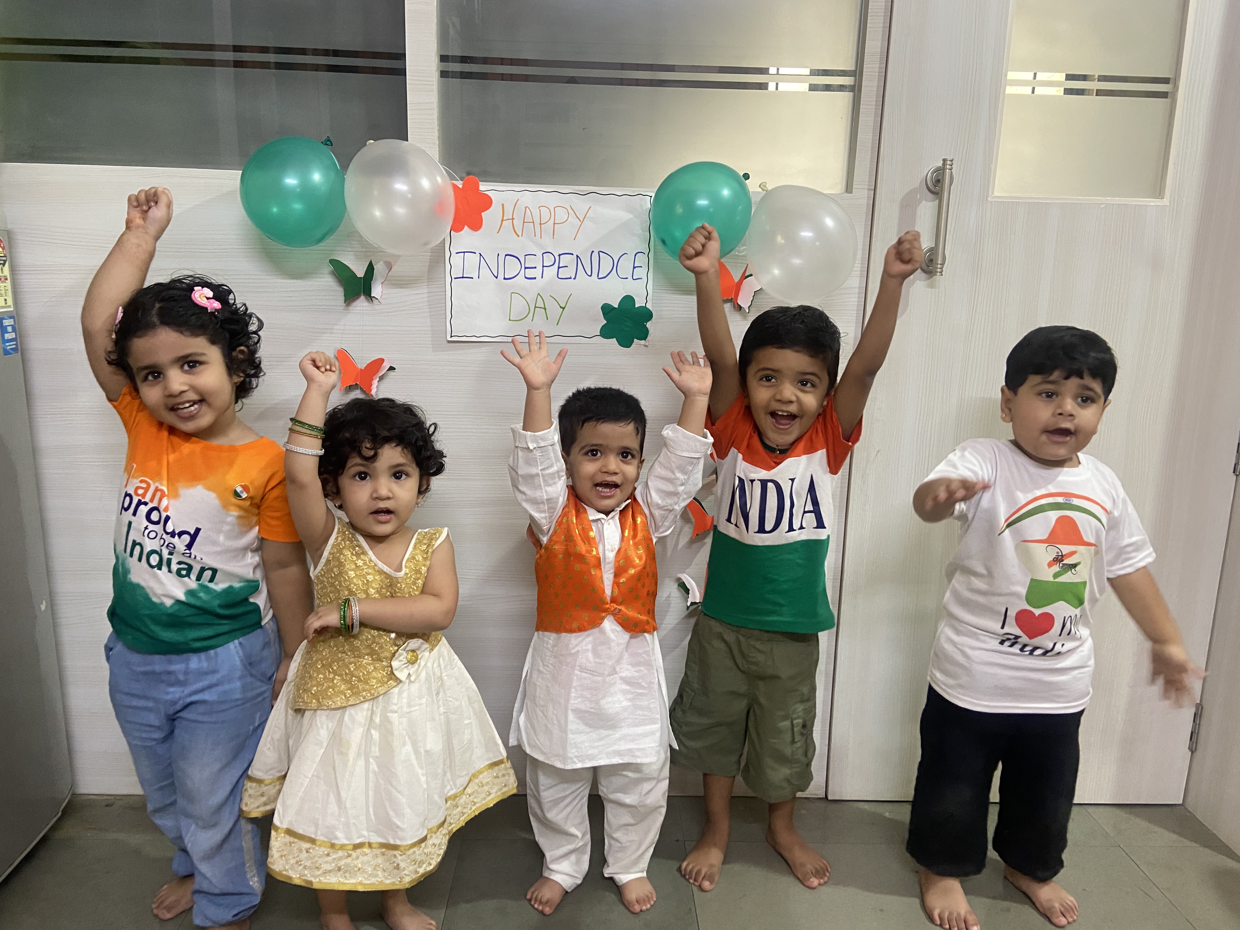 Children learning and playing